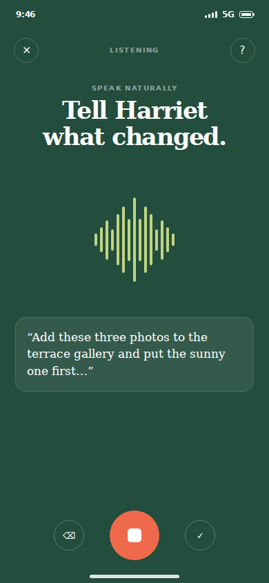 Voice request recording