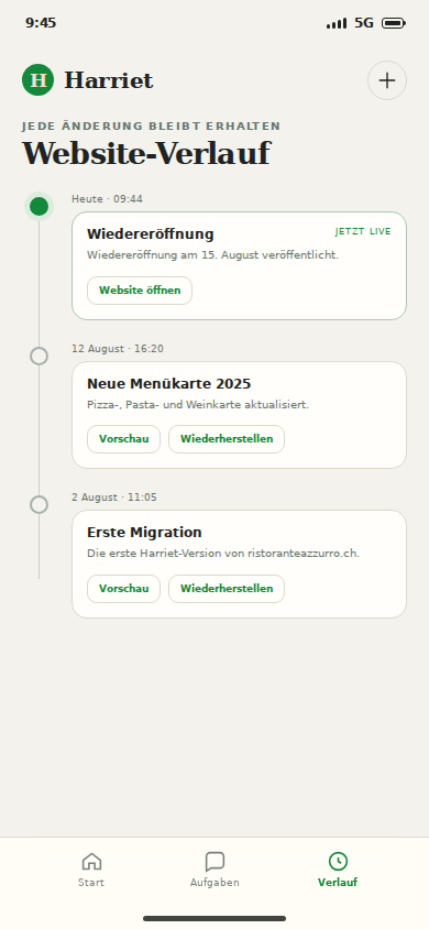 Website history