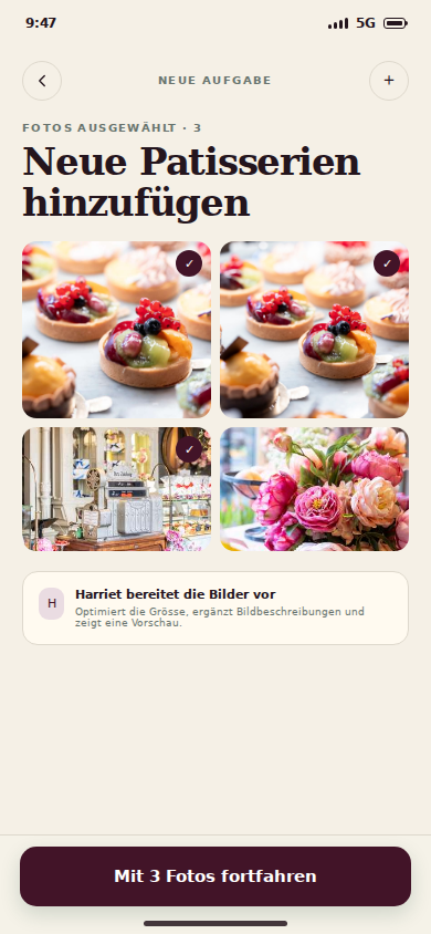 Add photos request